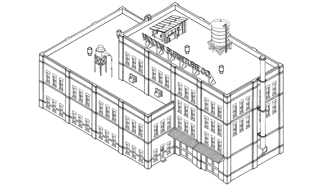 Woods Furniture Co - N Scale Kit - SceneARama