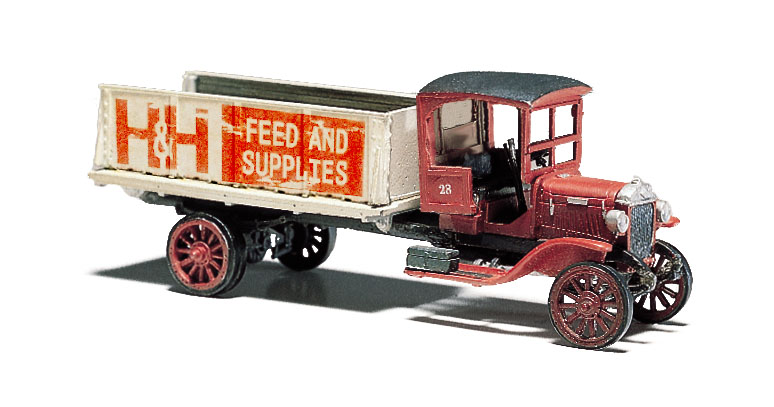 Grain Truck (1914 Diamond T) HO Scale Kit - Use this service truck to haul just about anything
