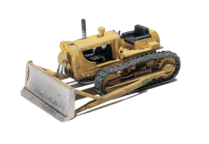 Bulldozer HO Scale Kit - Model an excavation site, plow a snow-covered road or set any scene in which something needs to be moved or cleared
