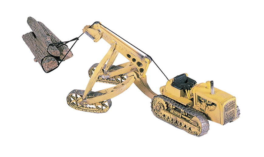 Hyster Logging Cruiser and Tractor HO Scale Kit - This vehicle is modeled after big equipment at logging facilities and handles large loads to save a lot of manpower