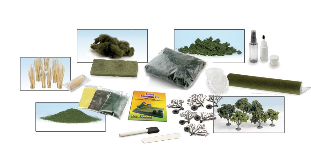 Basic Diorama Kit - Create a flat, landscaped surface for your project