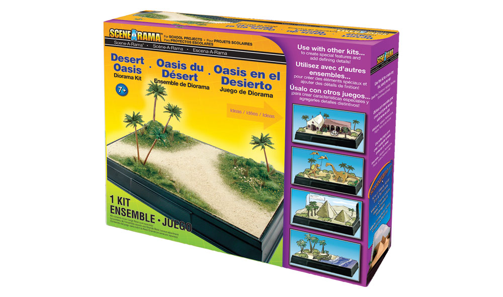 Desert Oasis Diorama Kit - Create a flat, sandy surface for your diorama