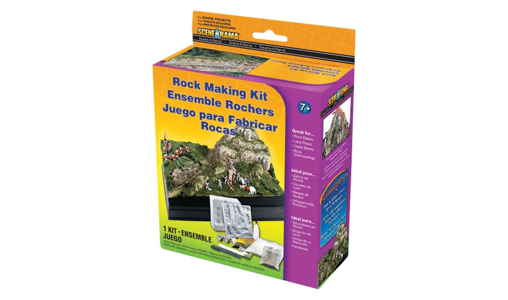 Rock Making Kit - Create plaster castings for dioramas and displays
