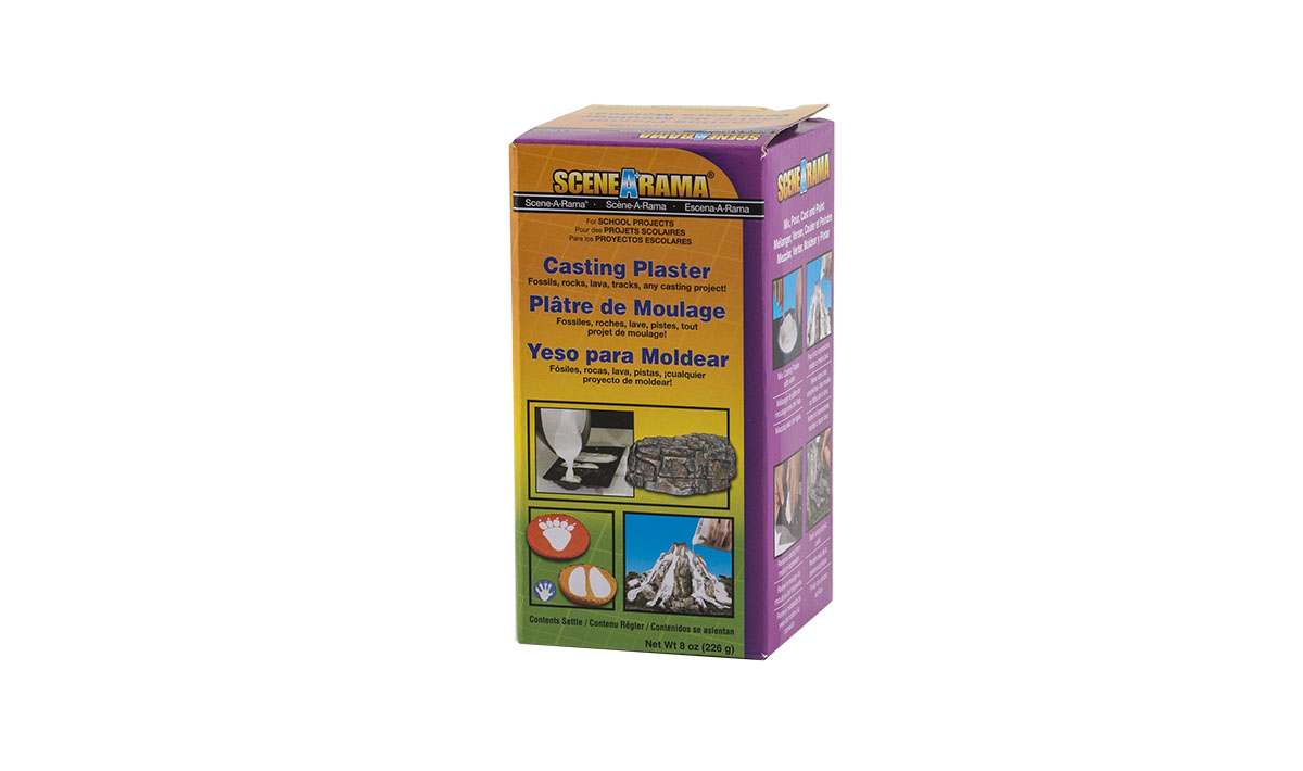 Casting Plaster - Use Casting Plaster to make rocks, fossils, animal tracks, lava flows or other forms for any plaster casting project