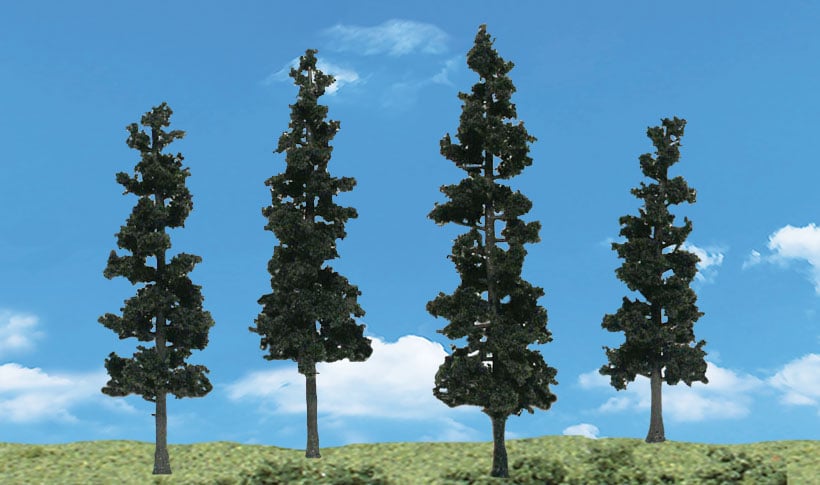 Conifer Trees - Add realistic trees to your diorama or display and watch it come to life! Modify trees by bending the branches or adding/removing small amounts of foliage! Install trees with Project Glue&trade; or Sticky Bond&reg;