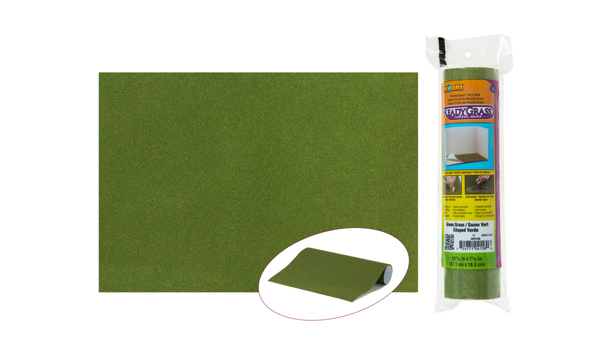 ReadyGrass<sup>®</sup> Green Grass Small Roll - ReadyGrass Vinyl Mats are non-shedding, non-staining and tear-resistant