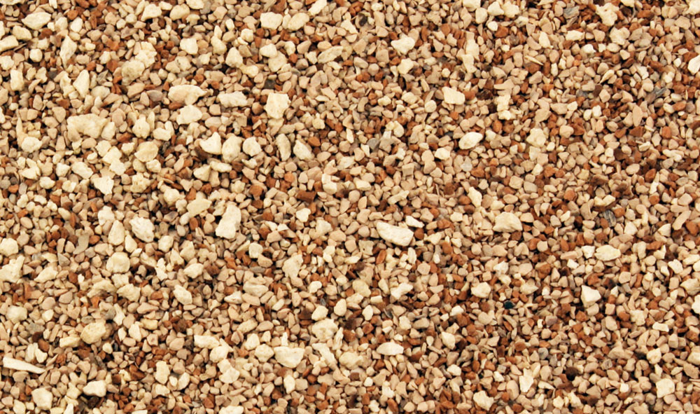Gravel - Use this coarse-grade, natural product to model gravel roads or rock debris
