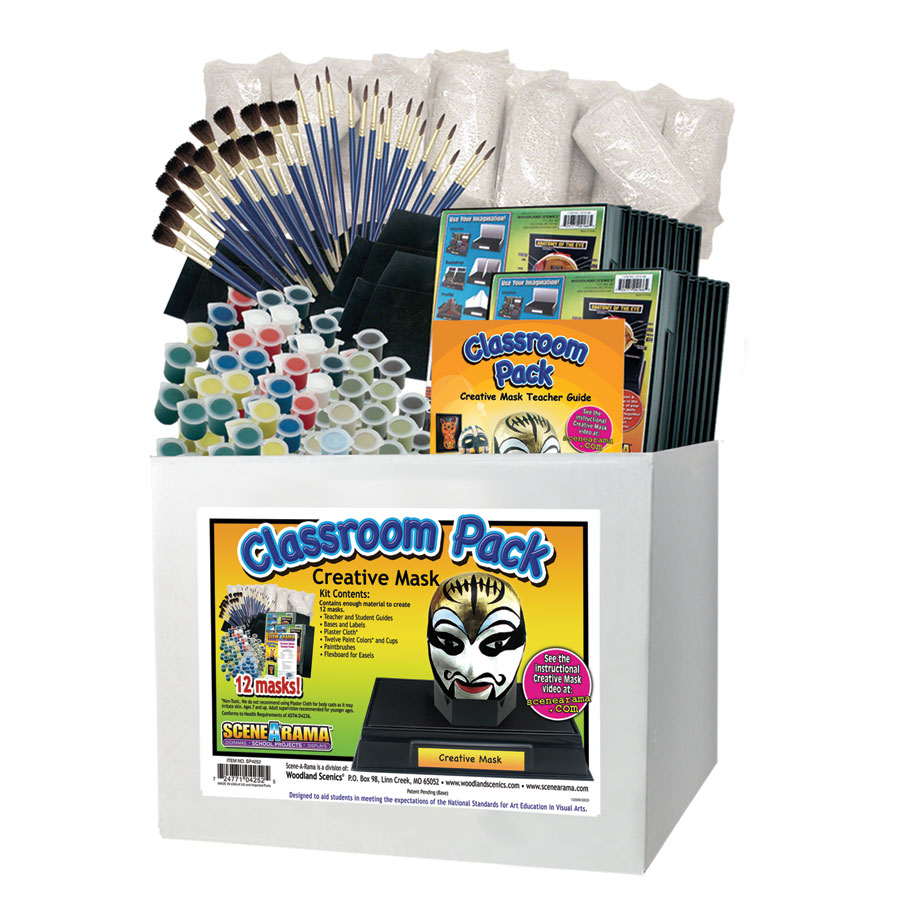 Creative Mask Classroom Pack<sup>™</sup> - This three-session project helps students learn cultural influences and artistic design &ndash; all rolled into one cool, creative and stimulating school project